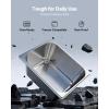 image:imageVEVOR 4 Pack Full Size Steam Table Pan4 Inch Deep 13L Capacity  Stainless Steel Food Container for Oven Hotel  AntiJam Design6 Deep  2 Pack  Thickened