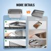 image:imageVEVOR 4 Pack Full Size Steam Table Pan4 Inch Deep 13L Capacity  Stainless Steel Food Container for Oven Hotel  AntiJam Design6 Deep  8 Pack  Thickened
