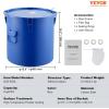 image:imageVEVOR Fryer Grease Bucket 8 Gal Oil Disposal Caddy Carbon Steel Fryer Oil Bucket with RustProof Coating Oil Transport Container with Lid Lock Clips Filter Bag for Hot Cooking Oil Filtering BlueBlue