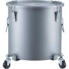image:imageVEVOR Fryer Grease Bucket 8 Gal Oil Disposal Caddy Carbon Steel Fryer Oil Bucket with RustProof Coating Oil Transport Container with Lid Lock Clips Filter Bag for Hot Cooking Oil Filtering BlueSilver Gray
