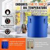 image:imageVEVOR Fryer Grease Bucket 8 Gal Oil Disposal Caddy Carbon Steel Fryer Oil Bucket with RustProof Coating Oil Transport Container with Lid Lock Clips Filter Bag for Hot Cooking Oil Filtering BlueBlue