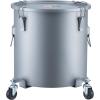 image:imageVEVOR Fryer Grease Bucket 8 Gal Oil Disposal Caddy Carbon Steel Fryer Oil Bucket with RustProof Coating Oil Transport Container with Lid Lock Clips Filter Bag for Hot Cooking Oil Filtering BlueSilver Gray