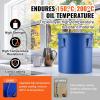 image:imageVEVOR Fryer Grease Bucket 8 Gal Oil Disposal Caddy Carbon Steel Fryer Oil Bucket with RustProof Coating Oil Transport Container with Lid Lock Clips Filter Bag for Hot Cooking Oil Filtering BlueBlue