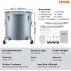 image:imageVEVOR Fryer Grease Bucket 8 Gal Oil Disposal Caddy Carbon Steel Fryer Oil Bucket with RustProof Coating Oil Transport Container with Lid Lock Clips Filter Bag for Hot Cooking Oil Filtering BlueSilver Gray