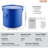image:imageVEVOR Fryer Grease Bucket 8 Gal Oil Disposal Caddy Carbon Steel Fryer Oil Bucket with RustProof Coating Oil Transport Container with Lid Lock Clips Filter Bag for Hot Cooking Oil Filtering BlueBlue