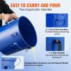 image:imageVEVOR Fryer Grease Bucket 8 Gal Oil Disposal Caddy Carbon Steel Fryer Oil Bucket with RustProof Coating Oil Transport Container with Lid Lock Clips Filter Bag for Hot Cooking Oil Filtering BlueBlue
