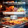 image:imageVEVOR Hotel Pan Full Size AntiJam Steam Pans 08mm Thick Stainless Steel 4Inch Deep Commercial Table Pan Catering Storage Food Pans for Industrial amp Scientific25 inch Deep 6 Pack