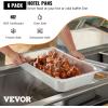 image:imageVEVOR Hotel Pan Full Size AntiJam Steam Pans 08mm Thick Stainless Steel 4Inch Deep Commercial Table Pan Catering Storage Food Pans for Industrial amp Scientific4 inch Deep 6 Pack