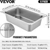 image:imageVEVOR Hotel Pan Full Size AntiJam Steam Pans 08mm Thick Stainless Steel 4Inch Deep Commercial Table Pan Catering Storage Food Pans for Industrial amp Scientific6 inch Deep 6 Pack
