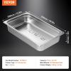image:imageVEVOR Hotel Pan Full Size AntiJam Steam Pans 08mm Thick Stainless Steel 4Inch Deep Commercial Table Pan Catering Storage Food Pans for Industrial amp Scientific4 inch Deep 1 Pack