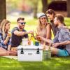 image:imageVEVOR UltraLight Hard Cooler Ice Retention Cooler with Heavy Duty Handle Ice Chest Lunch Box for Camping Travel Outdoor Keeps Cool for up to 6 Days 30 Lighter Than Rotomolded Coolers52 QT without wheels