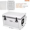 image:imageVEVOR UltraLight Hard Cooler Ice Retention Cooler with Heavy Duty Handle Ice Chest Lunch Box for Camping Travel Outdoor Keeps Cool for up to 6 Days 30 Lighter Than Rotomolded Coolers52 QT without wheels