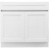 image:imageVEVOR White Shaker Base Cabinet 36Inch Unassembled Sink Base Cabinet 36 W x 24 D x 345 H Ready to Assemble Cabinet with SoftClose Doors and Adjustable Shelf for Home Office30W Base Cabinet
