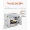 image:imageVEVOR White Shaker Base Cabinet 36Inch Unassembled Sink Base Cabinet 36 W x 24 D x 345 H Ready to Assemble Cabinet with SoftClose Doors and Adjustable Shelf for Home Office30W Base Cabinet