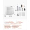 image:imageVEVOR White Shaker Base Cabinet 36Inch Unassembled Sink Base Cabinet 36 W x 24 D x 345 H Ready to Assemble Cabinet with SoftClose Doors and Adjustable Shelf for Home Office30W Base Cabinet