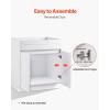 image:imageVEVOR White Shaker Base Cabinet 36Inch Unassembled Sink Base Cabinet 36 W x 24 D x 345 H Ready to Assemble Cabinet with SoftClose Doors and Adjustable Shelf for Home Office30W Sink Base Cabinet