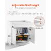 image:imageVEVOR White Shaker Base Cabinet 36Inch Unassembled Sink Base Cabinet 36 W x 24 D x 345 H Ready to Assemble Cabinet with SoftClose Doors and Adjustable Shelf for Home Office36W Base Cabinet
