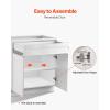 image:imageVEVOR White Shaker Base Cabinet 36Inch Unassembled Sink Base Cabinet 36 W x 24 D x 345 H Ready to Assemble Cabinet with SoftClose Doors and Adjustable Shelf for Home Office36W Base Cabinet