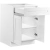 image:imageVEVOR White Shaker Base Cabinet 36Inch Unassembled Sink Base Cabinet 36 W x 24 D x 345 H Ready to Assemble Cabinet with SoftClose Doors and Adjustable Shelf for Home Office24W Base Cabinet