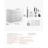 image:imageVEVOR White Shaker Base Cabinet 36Inch Unassembled Sink Base Cabinet 36 W x 24 D x 345 H Ready to Assemble Cabinet with SoftClose Doors and Adjustable Shelf for Home Office36W Sink Base Cabinet