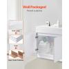 image:imageVEVOR White Shaker Base Cabinet 36Inch Unassembled Sink Base Cabinet 36 W x 24 D x 345 H Ready to Assemble Cabinet with SoftClose Doors and Adjustable Shelf for Home Office36W Sink Base Cabinet