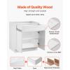 image:imageVEVOR White Shaker Base Cabinet 36Inch Unassembled Sink Base Cabinet 36 W x 24 D x 345 H Ready to Assemble Cabinet with SoftClose Doors and Adjustable Shelf for Home Office36W Base Cabinet