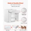 image:imageVEVOR White Shaker Base Cabinet 36Inch Unassembled Sink Base Cabinet 36 W x 24 D x 345 H Ready to Assemble Cabinet with SoftClose Doors and Adjustable Shelf for Home Office24W Base Cabinet