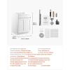 image:imageVEVOR White Shaker Base Cabinet 36Inch Unassembled Sink Base Cabinet 36 W x 24 D x 345 H Ready to Assemble Cabinet with SoftClose Doors and Adjustable Shelf for Home Office24W Base Cabinet