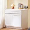 image:imageVEVOR White Shaker Base Cabinet 36Inch Unassembled Sink Base Cabinet 36 W x 24 D x 345 H Ready to Assemble Cabinet with SoftClose Doors and Adjustable Shelf for Home Office30W Base Cabinet