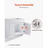 image:imageVEVOR White Shaker Base Cabinet 36Inch Unassembled Sink Base Cabinet 36 W x 24 D x 345 H Ready to Assemble Cabinet with SoftClose Doors and Adjustable Shelf for Home Office36W Sink Base Cabinet