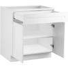 image:imageVEVOR White Shaker Base Cabinet 36Inch Unassembled Sink Base Cabinet 36 W x 24 D x 345 H Ready to Assemble Cabinet with SoftClose Doors and Adjustable Shelf for Home Office36W Base Cabinet