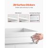 image:imageVEVOR White Shaker Base Cabinet 36Inch Unassembled Sink Base Cabinet 36 W x 24 D x 345 H Ready to Assemble Cabinet with SoftClose Doors and Adjustable Shelf for Home Office36W Sink Base Cabinet