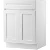 image:imageVEVOR White Shaker Base Cabinet 36Inch Unassembled Sink Base Cabinet 36 W x 24 D x 345 H Ready to Assemble Cabinet with SoftClose Doors and Adjustable Shelf for Home Office24W Base Cabinet