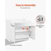 image:imageVEVOR White Shaker Base Cabinet 36Inch Unassembled Sink Base Cabinet 36 W x 24 D x 345 H Ready to Assemble Cabinet with SoftClose Doors and Adjustable Shelf for Home Office30W Base Cabinet