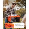 image:imageVEVOR 45L Collapsible Storage Bins with Lids 3 Packs Stackable Utility Crates with Handles Large Folding Containers for Organizing Tools Snacks Books Food Drinks Camping amp Transport45LOrange6PC