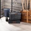 image:imageVEVOR 45L Collapsible Storage Bins with Lids 3 Packs Stackable Utility Crates with Handles Large Folding Containers for Organizing Tools Snacks Books Food Drinks Camping amp Transport45LBlack