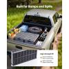image:imageVEVOR 45L Collapsible Storage Bins with Lids 3 Packs Stackable Utility Crates with Handles Large Folding Containers for Organizing Tools Snacks Books Food Drinks Camping amp Transport65LGrey2PC