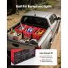 image:imageVEVOR 45L Collapsible Storage Bins with Lids 3 Packs Stackable Utility Crates with Handles Large Folding Containers for Organizing Tools Snacks Books Food Drinks Camping amp Transport32LRed3PC