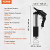 image:imageVEVOR Grease Gun 6000PSI Air Operated Grease Gun Heavy Duty Pneumatic Grease Gun with 14 oz Load 185 Inch Flexible Hose 1 Flat Coupler 1 Pointed and Locking Clamp Coupler 1 Bent Metal Pipe