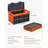 image:imageVEVOR Plastic Collapsible Storage Basket 45L 3 Packs Folding Stackable Storage ContainersBins with Handles Large Heavy Duty Containers for Clothes Toys Books Snack Shoes and Grocery Organizing45LOrange3PC