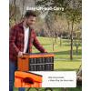 image:imageVEVOR Plastic Collapsible Storage Basket 45L 3 Packs Folding Stackable Storage ContainersBins with Handles Large Heavy Duty Containers for Clothes Toys Books Snack Shoes and Grocery Organizing45LOrange3PC