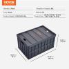image:imageVEVOR Plastic Collapsible Storage Basket 45L 3 Packs Folding Stackable Storage ContainersBins with Handles Large Heavy Duty Containers for Clothes Toys Books Snack Shoes and Grocery Organizing65LBlack