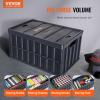 image:imageVEVOR Plastic Collapsible Storage Basket 45L 3 Packs Folding Stackable Storage ContainersBins with Handles Large Heavy Duty Containers for Clothes Toys Books Snack Shoes and Grocery Organizing65LBlack