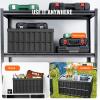 image:imageVEVOR Plastic Collapsible Storage Basket 45L 3 Packs Folding Stackable Storage ContainersBins with Handles Large Heavy Duty Containers for Clothes Toys Books Snack Shoes and Grocery Organizing65LBlack