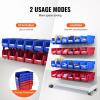 image:imageVEVOR Plastic Storage Bins 12 Pack 11 x 5 x 5Inch Hanging Stackable Storage Organizer Bins Heavy Duty Stacking Containers for Closet Garage Office Home Pantry or Small Parts OrganizationRedBlue12PC5L