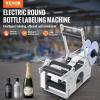 image:imageVEVOR SemiAutomatic Round Labeling Machine 2050pcsmin Electric Bottle Label Applicator for Round Bottles Round Bottle Labeler Suitable for Diameter 078472 inches with Pressing BarElectric