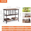 image:imageVEVOR Bar Cart Gold 3 Tiers Home Bar Serving Cart on Lockable Wheels Rolling Alcohol Cart with Tempered Glass Shelves Guardrail Wine Rack Modern Wine Cart for Home Kitchen Dining and Living RoomBlack
