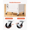 image:imageVEVOR Kitchen Island Cart with Solid Wood Top 354 Width Mobile Carts with Storage Cabinet Rolling Kitchen Table with Spice Rack Towel Rack and Drawer Portable Islands on Wheels White1772D x 2323W x 3583H