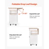 image:imageVEVOR Kitchen Island Cart with Solid Wood Top 354 Width Mobile Carts with Storage Cabinet Rolling Kitchen Table with Spice Rack Towel Rack and Drawer Portable Islands on Wheels White5197D x 2945W x 3528H