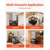 image:imageVEVOR Mini Fridge Stand with Storage 198 lbs Mini Fridge Table with Movable Storage Cart amp Swivel Wheels Beverage Refrigerator Stand for Coffee Bar Mini Fridge Organizer for Home Dorm Light BrownLight Brown